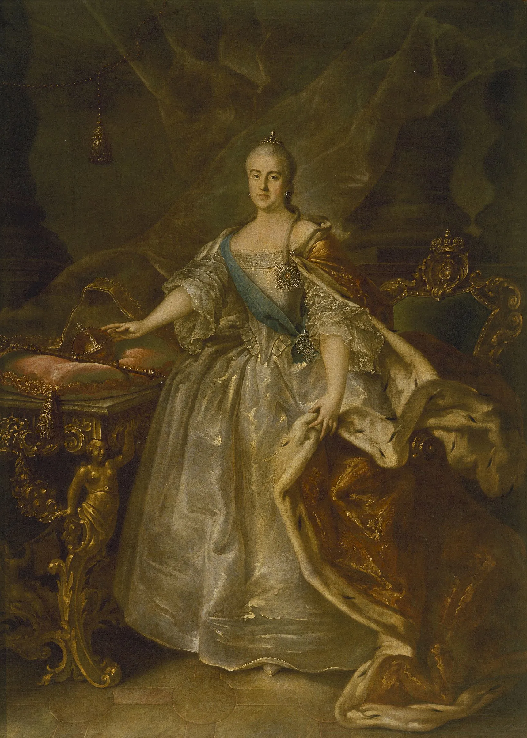 И. П. Аргунов. Портрет Екатерины II. 1762. ГРМ