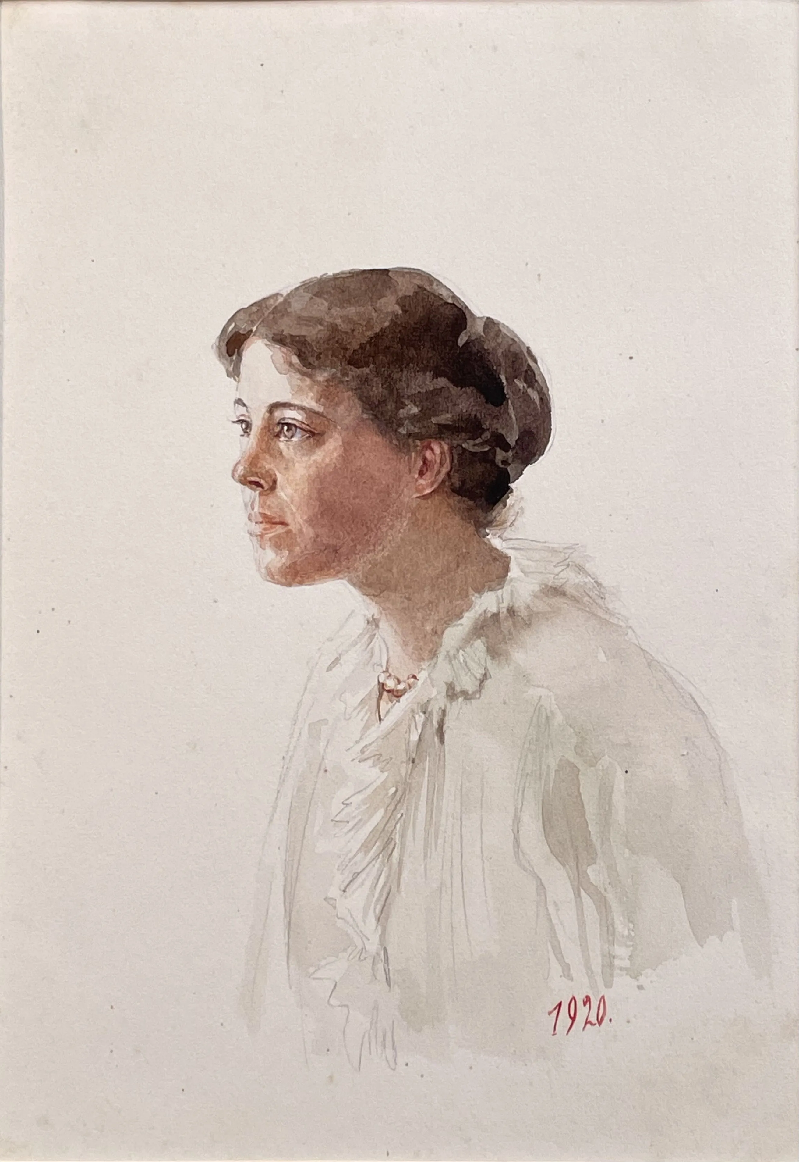 О. А. Романова. Автопортрет Великой княгини Ольги Александровны. 1920. ГРМ
