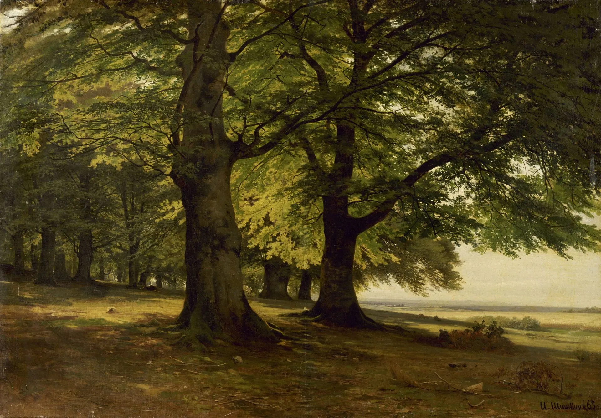 И.И. Шишкин. Тевтобургский лес. 1865. Холст, масло