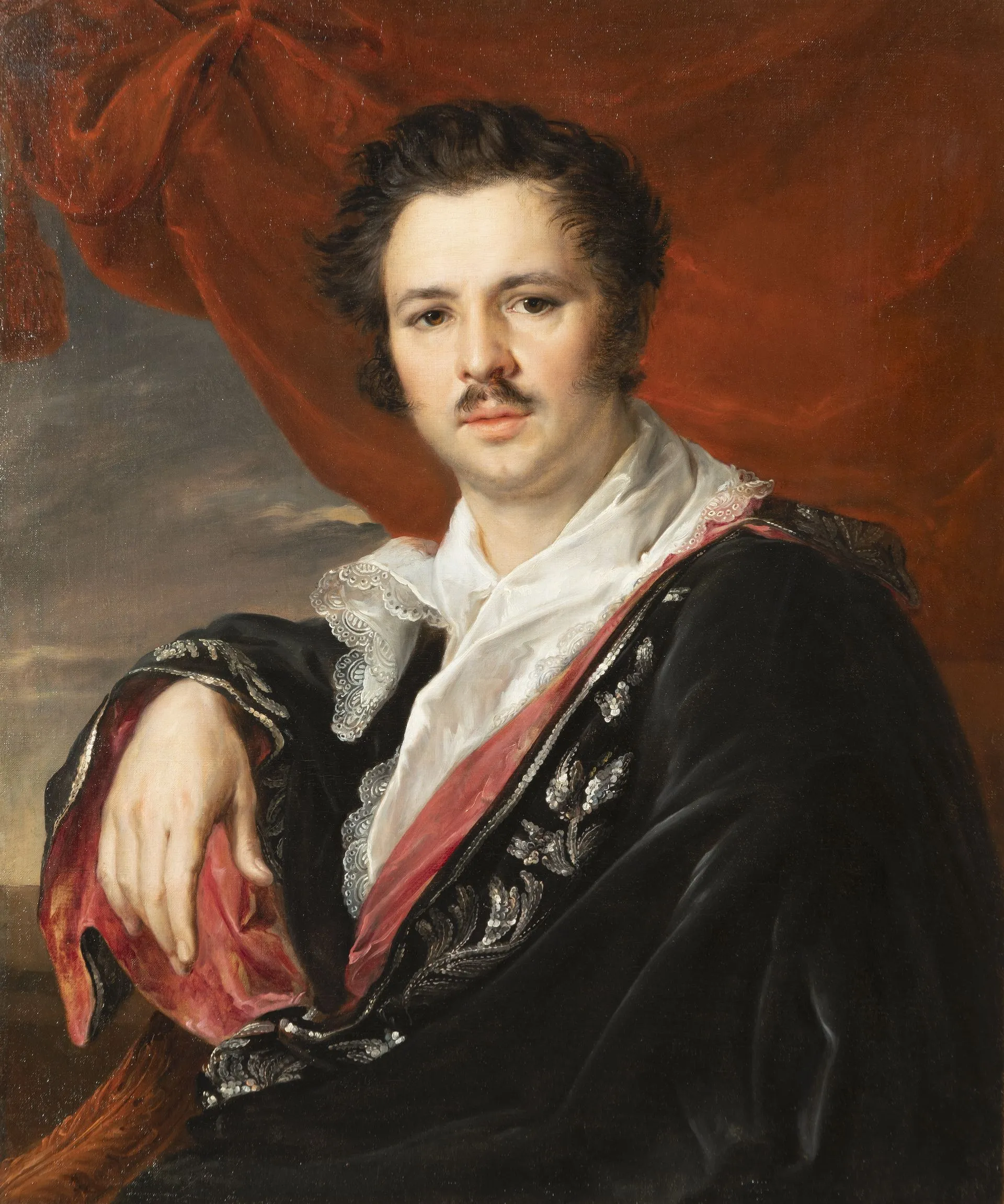 Тропинин В.А. Портрет художника Н. А. Майкова.1821. Холст, масло